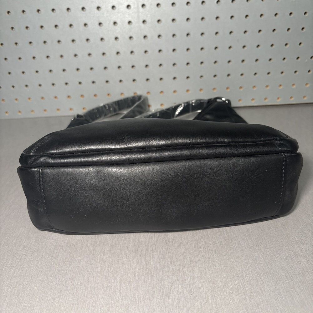 Giani Bernini Napa Leather Hobo Handbag Black Womens Purse Zip Up NOT USED - Picture 11 of 11